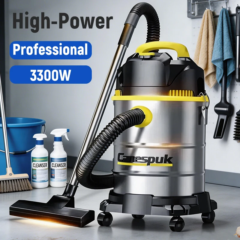 Industrial Vacuum Cleaner 3000W - 3300W Industrial Wet Dry Vacuum Cleaner