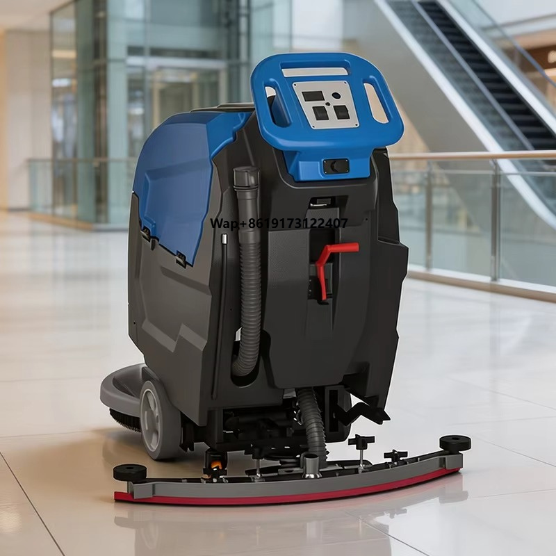 Floor Scrubber Machine Walk Behind - New Walk-Behind Industrial Floor Washing Machine