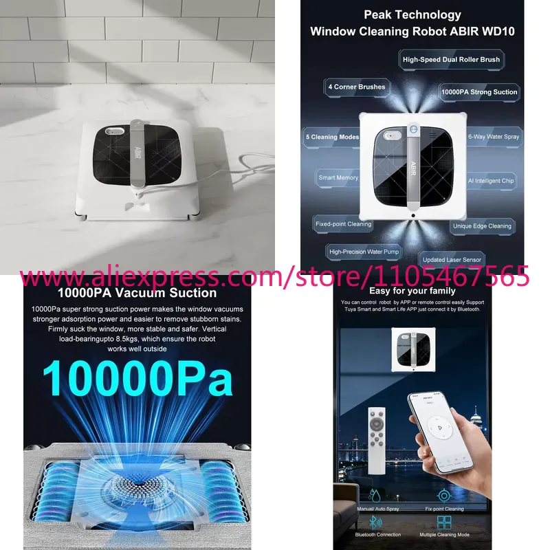 Window Cleaning Robot Automatic - 1pcs Electric Window Cleaning Robot with