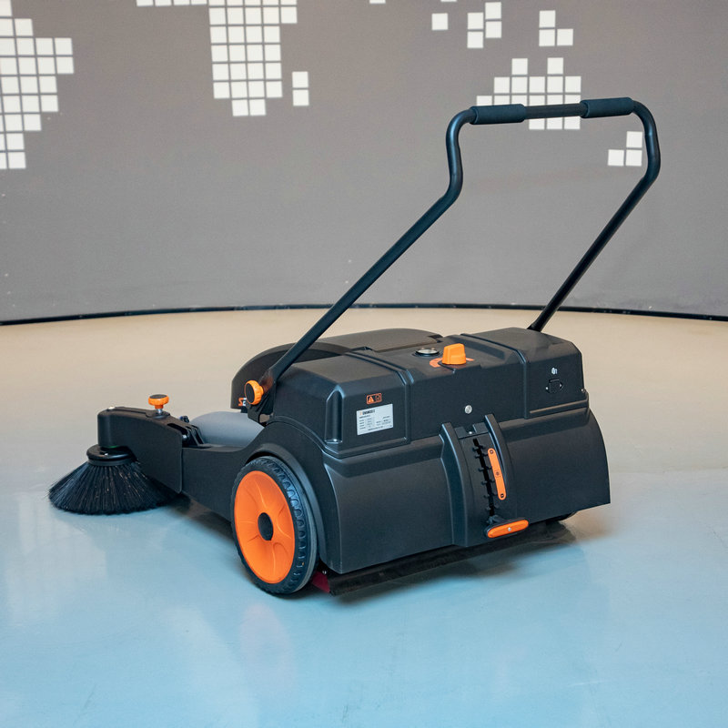 Mini Manual Hand Push Industri - огляд і ціна Floor Sweeper Machine Manual