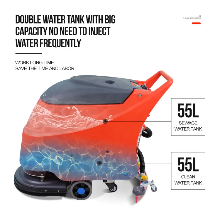 Gaoge A2 Electric Manual Floor - огляд і ціна Floor Scrubber Machine Walk Behind