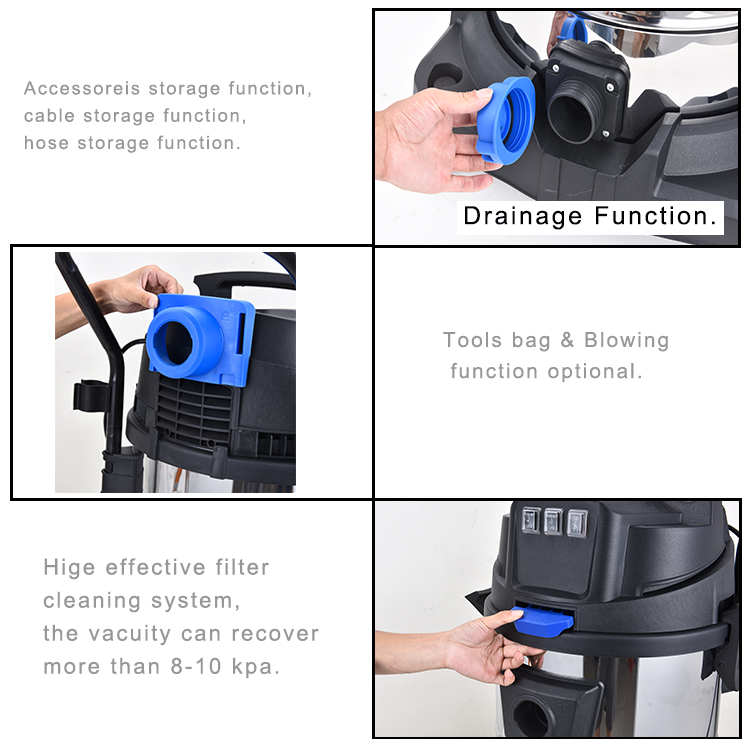 60L Heavy D-uty Industrial Com - огляд і ціна Wet Dry Vacuum 60L