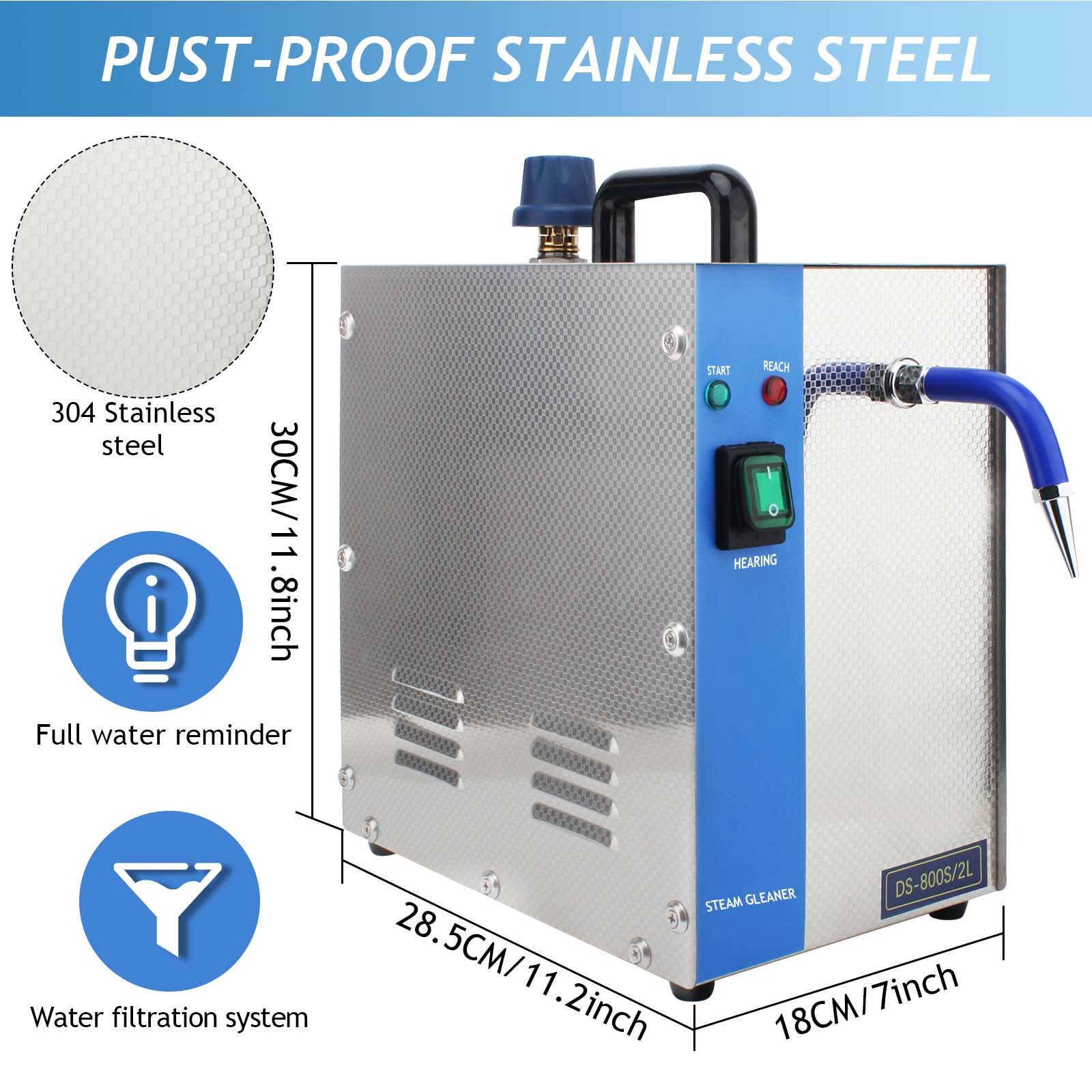 1300W Jewelry Steam Cleaner –  - огляд і ціна Escalator Cleaning Machine