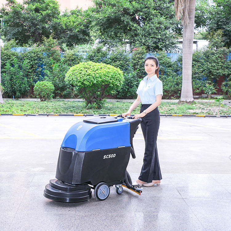 8m Cable Heavy Duty Walk Behin - огляд і ціна Floor Scrubber Machine Walk Behind