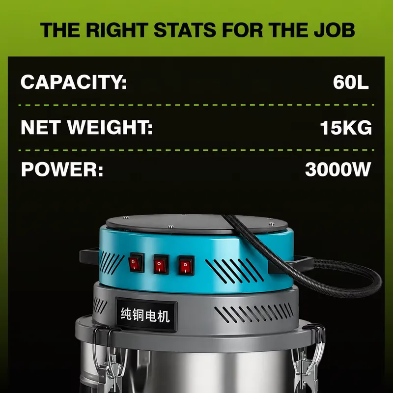 Low Noise Wet Dry Vacuum Clean - огляд і ціна Wet Dry Vacuum 60L