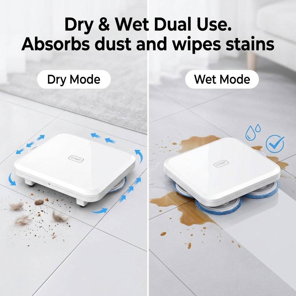 Robot Mop Cleaner, Automatic D - огляд і ціна Floor Sweeper Machine Manual