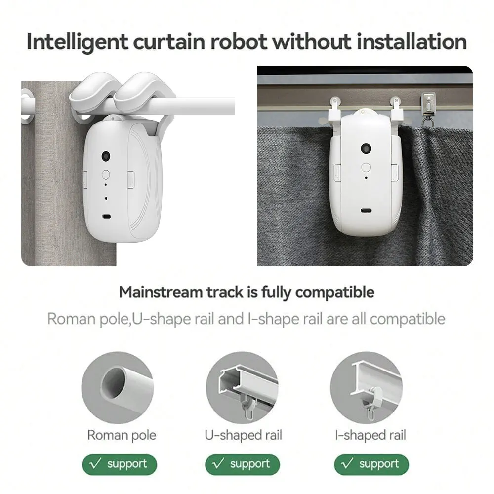Smart Bluetooth Curtain Robot  - огляд і ціна Window Cleaning Robot Automatic