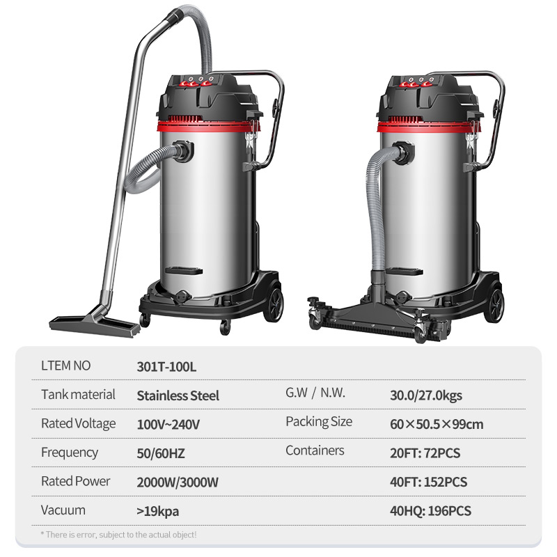 100L 3000W Industrial Wet Dry  - огляд і ціна Industrial Vacuum Cleaner 3000W