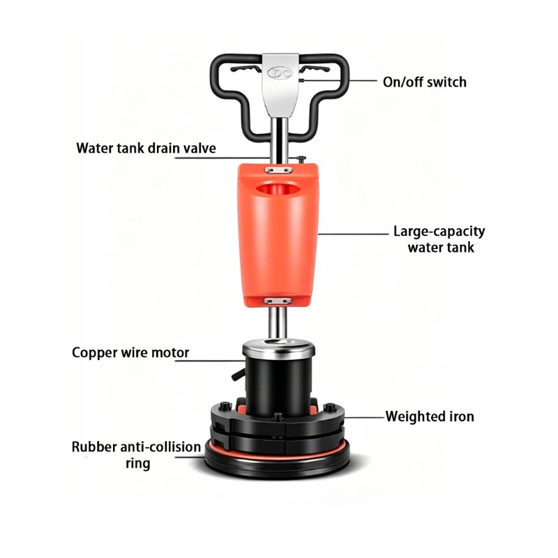 17 Inch Heavy Duty Walk-Behind - огляд і ціна Floor Polishing Machine 17 Inch
