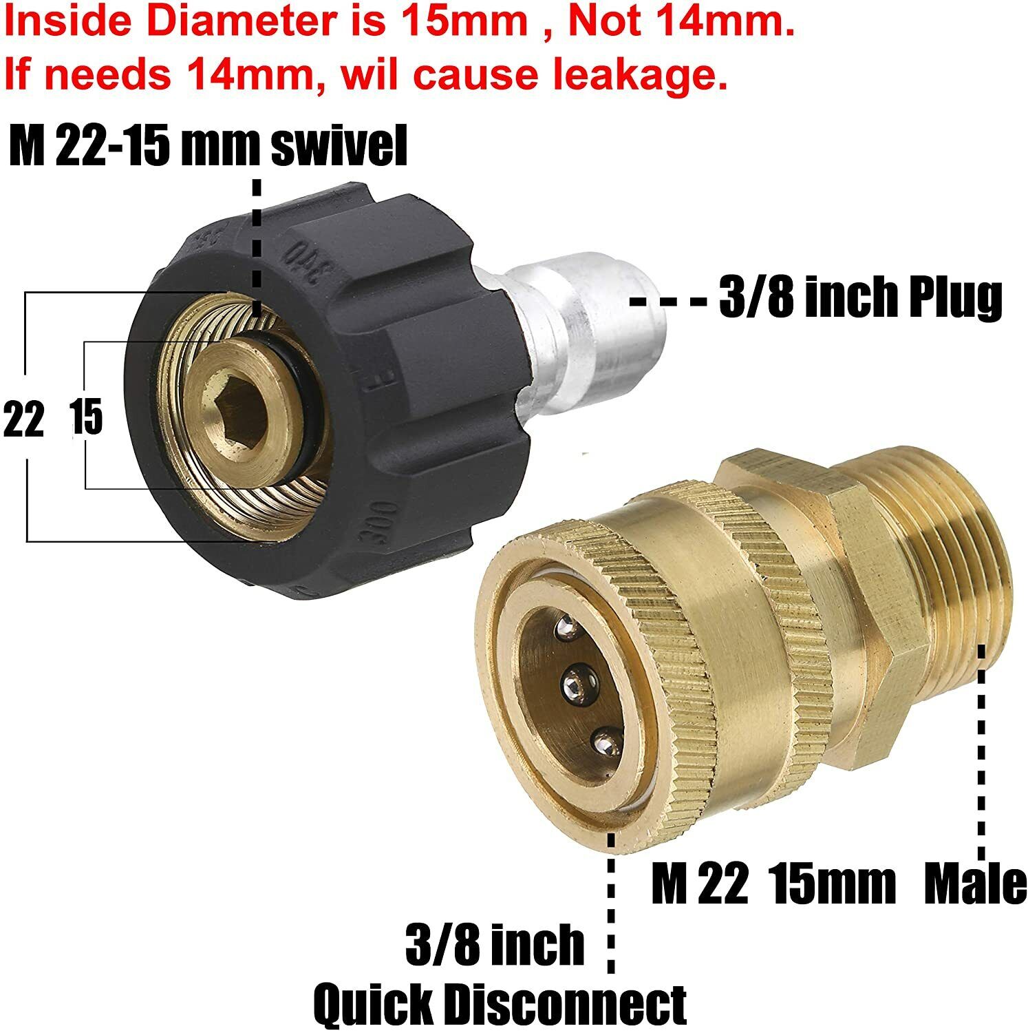 Brass M22 Female Swivel Quick  - огляд і ціна Pressure Washer 3000Psi