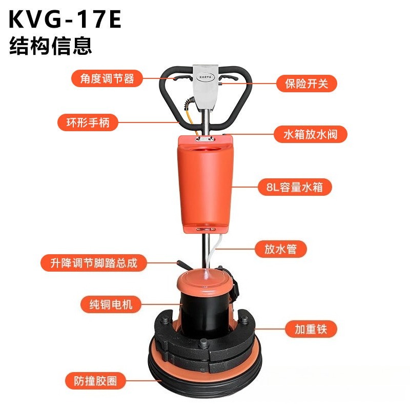 17 Inch Heavy Duty Walk-Behind - огляд і ціна Floor Polishing Machine 17 Inch