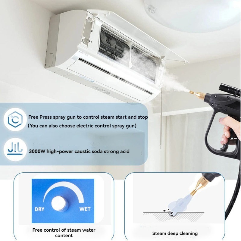 110V/220V High Temperature Ste - огляд і ціна Steam Cleaner Commercial 3000W